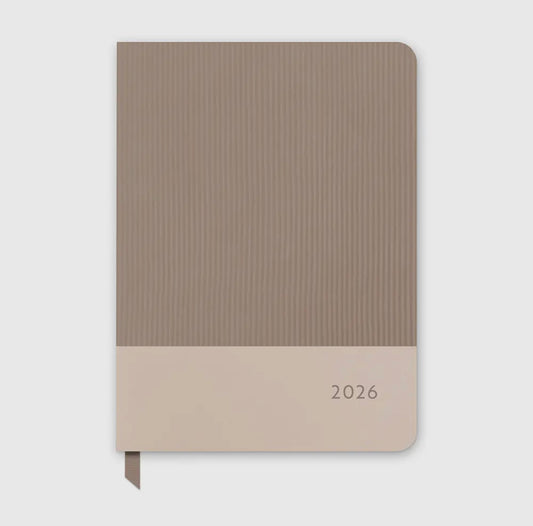 2026 Desert Taupe Large Dual-Textured Planner