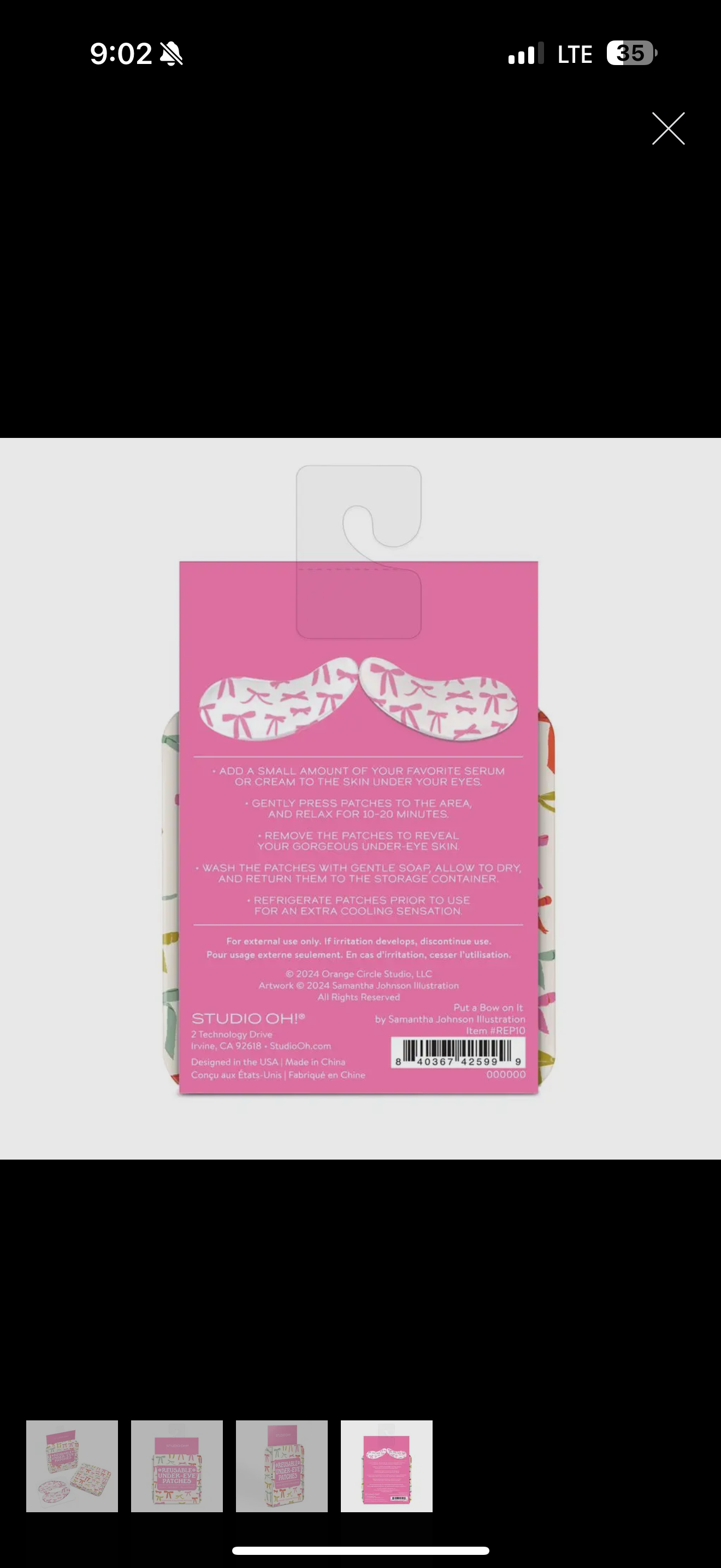 Put A Bow On It Reusable Under-Eye Patches