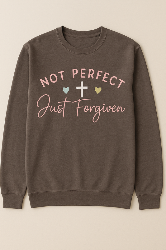 Not Perfect, Just Forgiven Comfort Colors Long Sleeve
