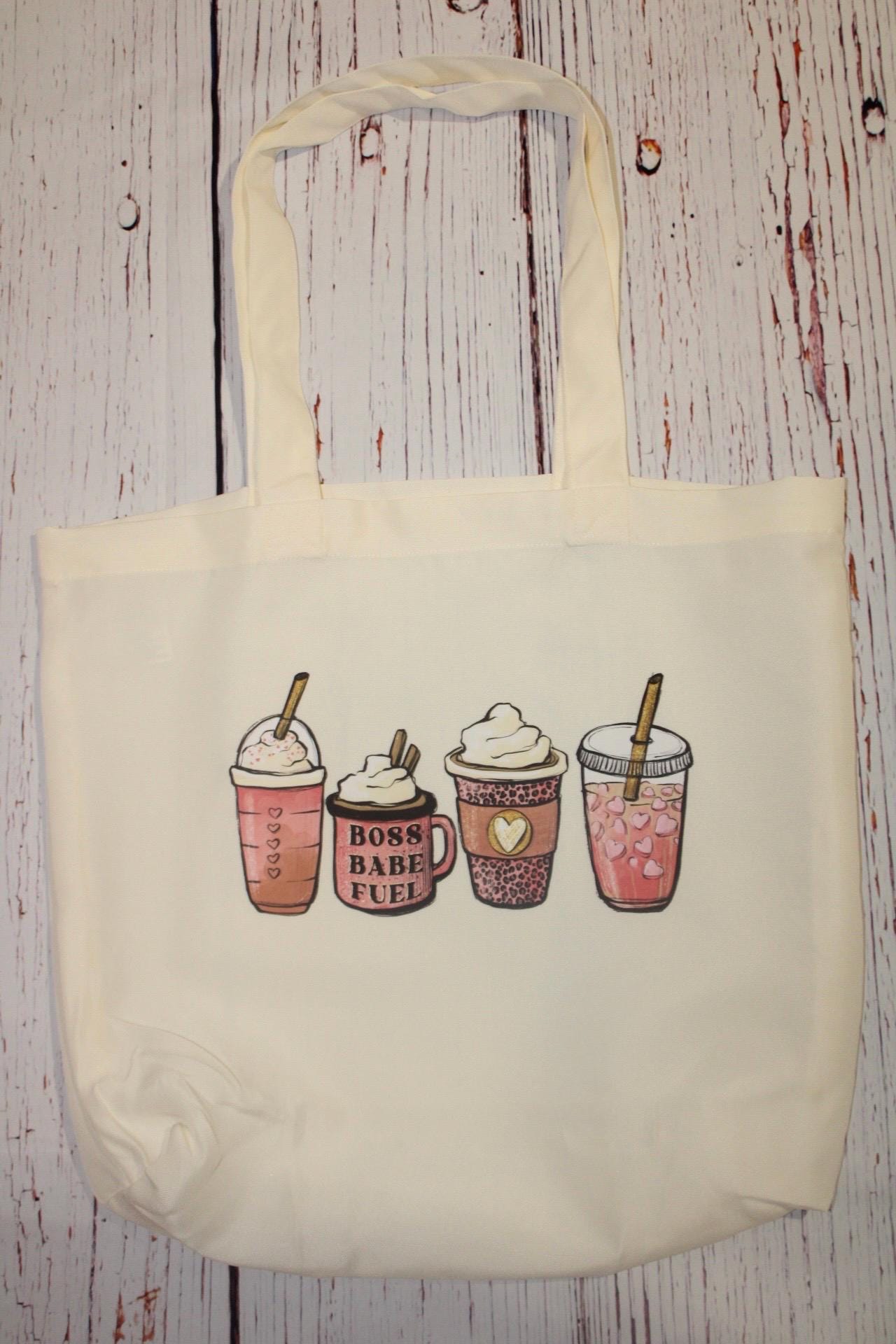 Women’s Stylish Tote Bags for coffee lovers book lovers and women