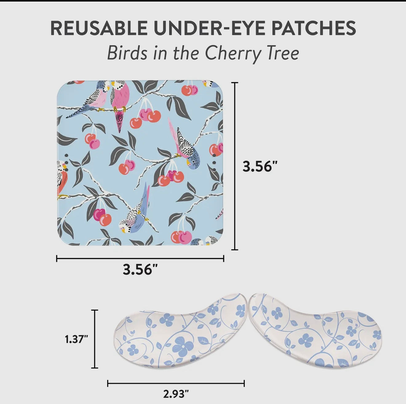 Birds in the Cherry Tree Reusable Under-Eye Patches