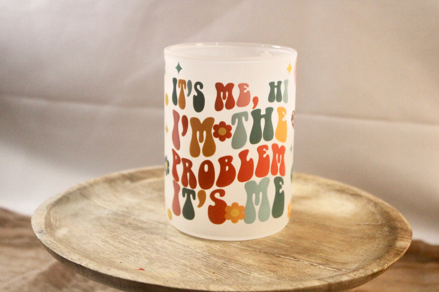 17oz Glass Mug with DTF Wrap - Bold, Durable & Stylish