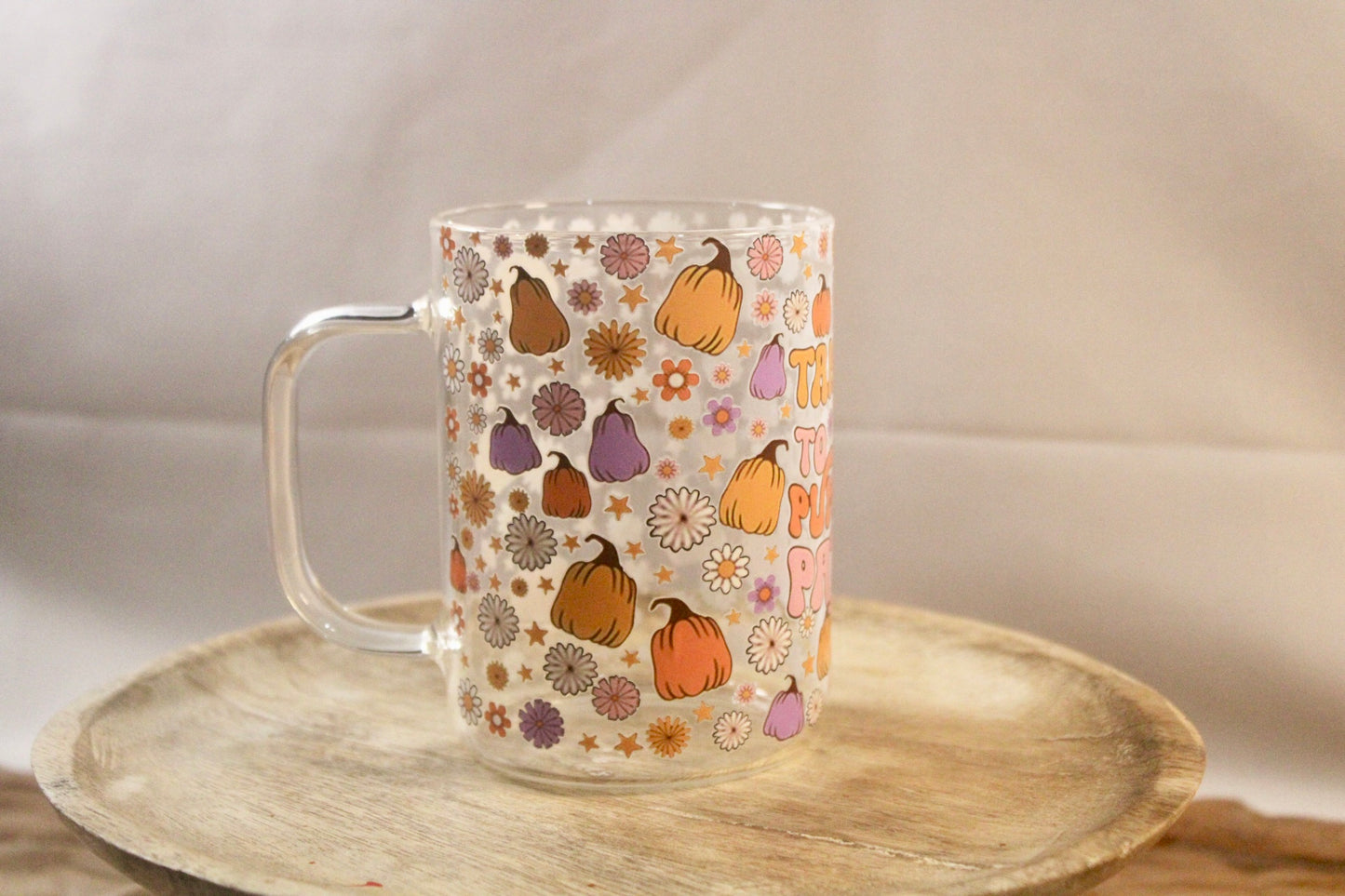 17oz Glass Mug with DTF Wrap - Bold, Durable & Stylish