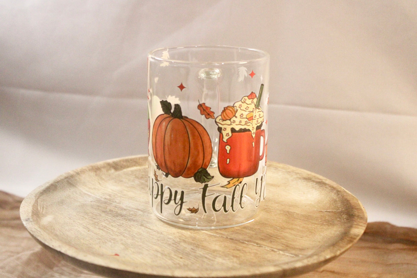 17oz Glass Mug with DTF Wrap - Bold, Durable & Stylish