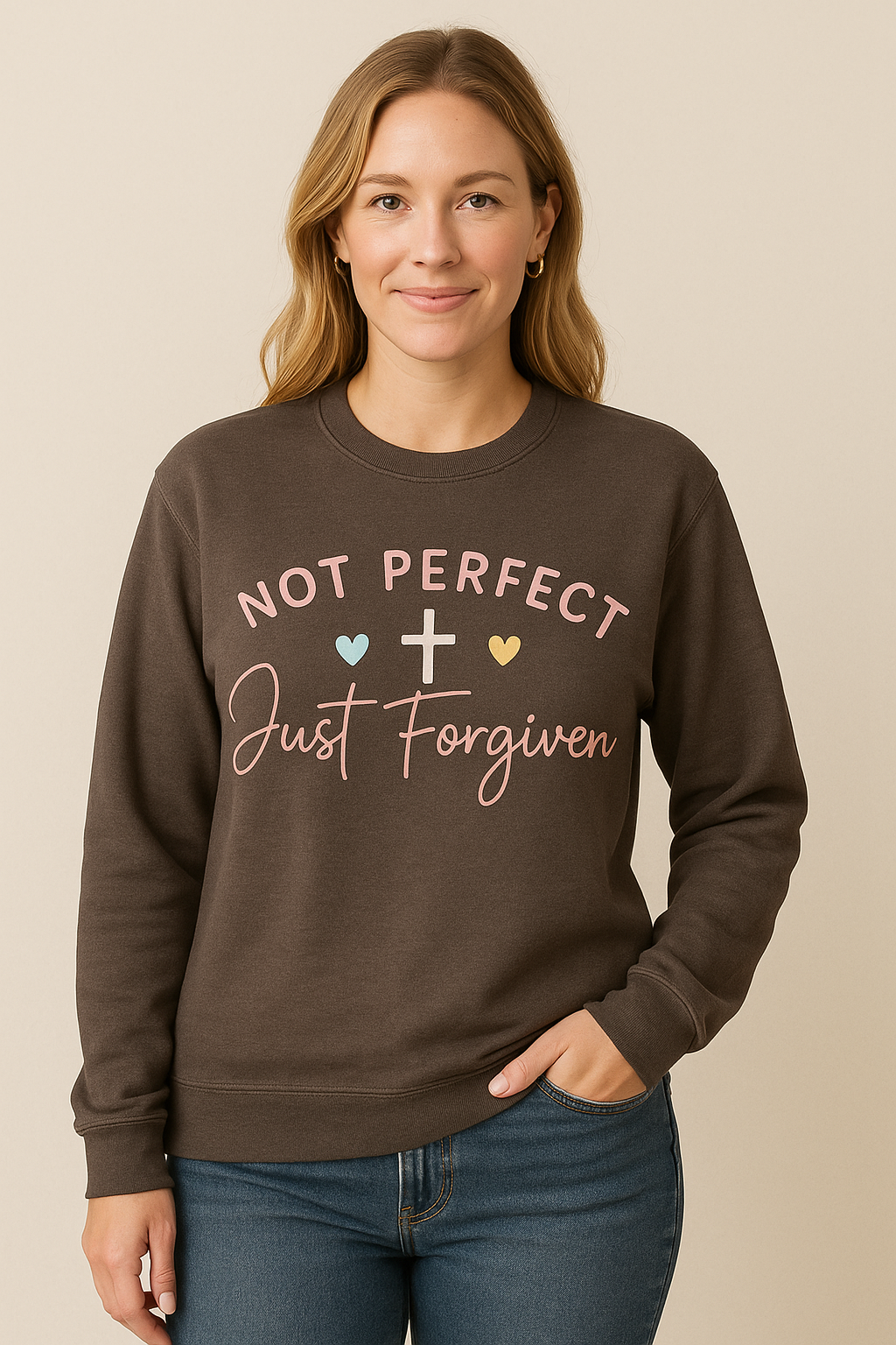 Not Perfect, Just Forgiven Comfort Colors Long Sleeve