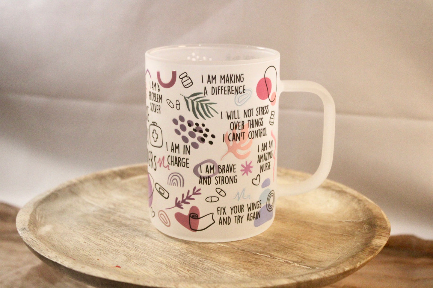 17oz Glass Mug with DTF Wrap - Bold, Durable & Stylish