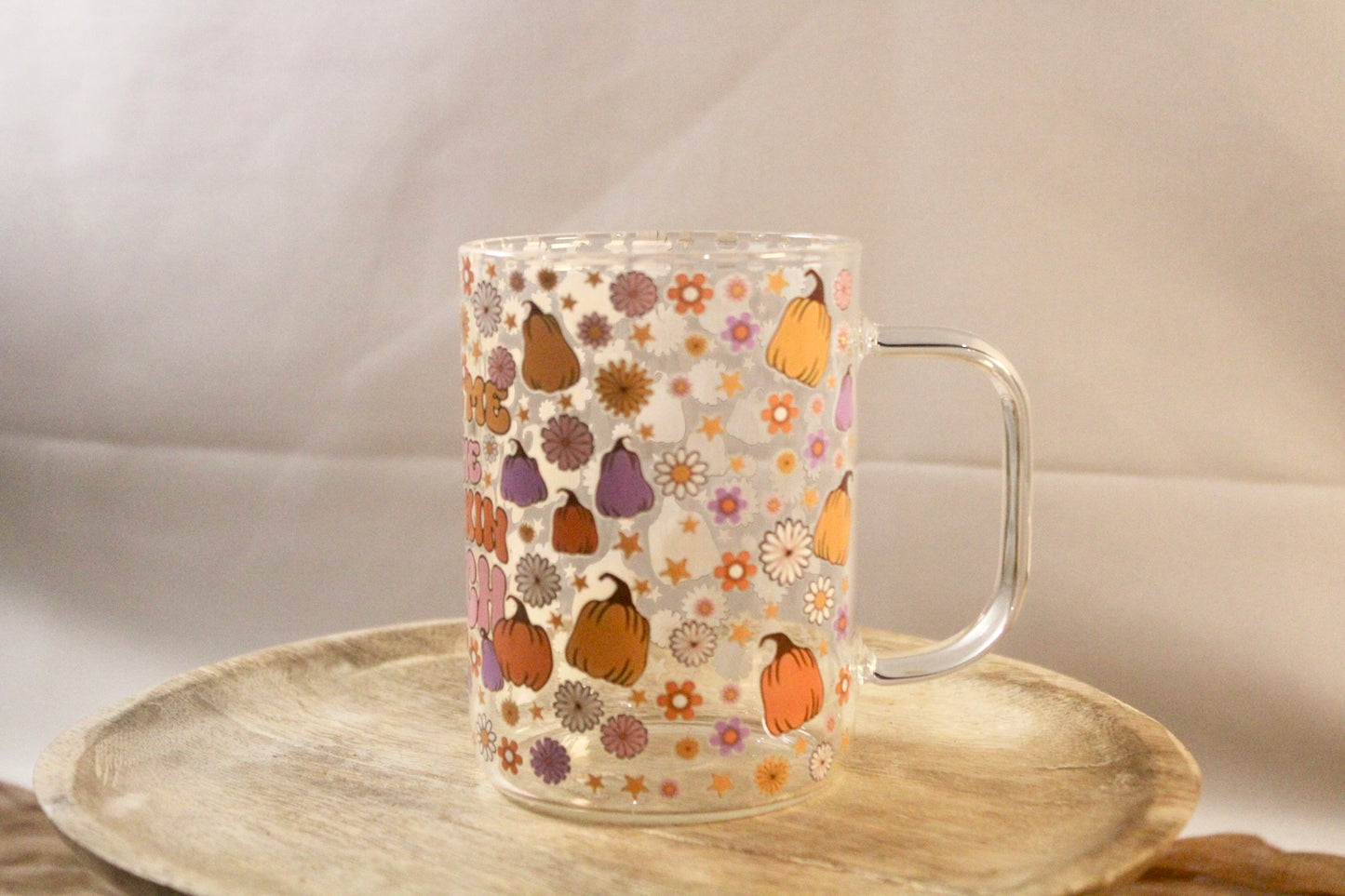 17oz Glass Mug with DTF Wrap - Bold, Durable & Stylish