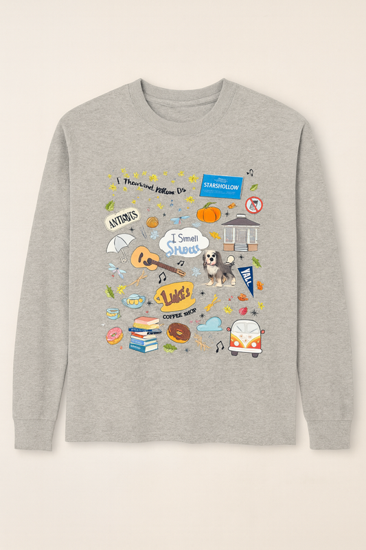 Stars Hollow Crew Neck Sweatshirt – Gilmore Girls Icon Collage