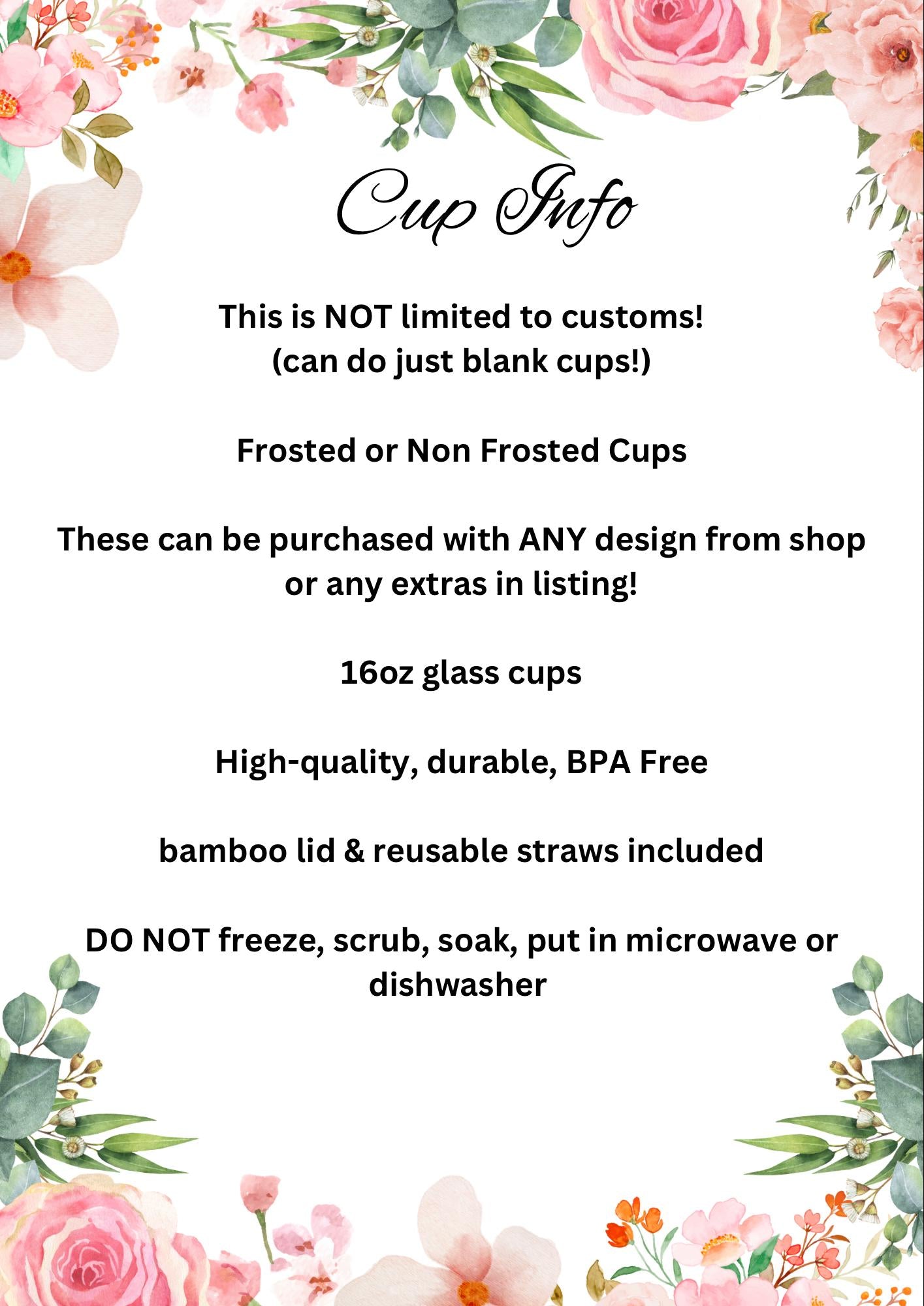 Bulk and Wholesale in Custom Glass Cups in Bulk, Wholesale Glass Cups, Bulk Glass cups with bamboo lids and reusable straws