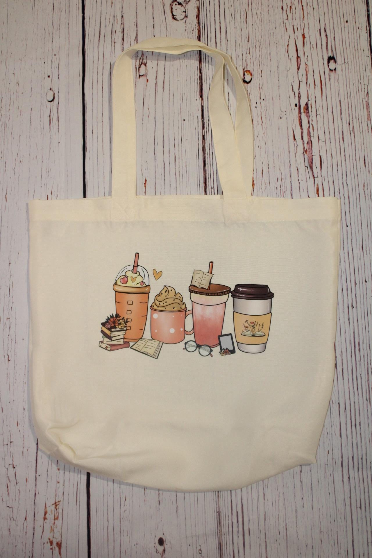 Women’s Stylish Tote Bags for coffee lovers book lovers and women