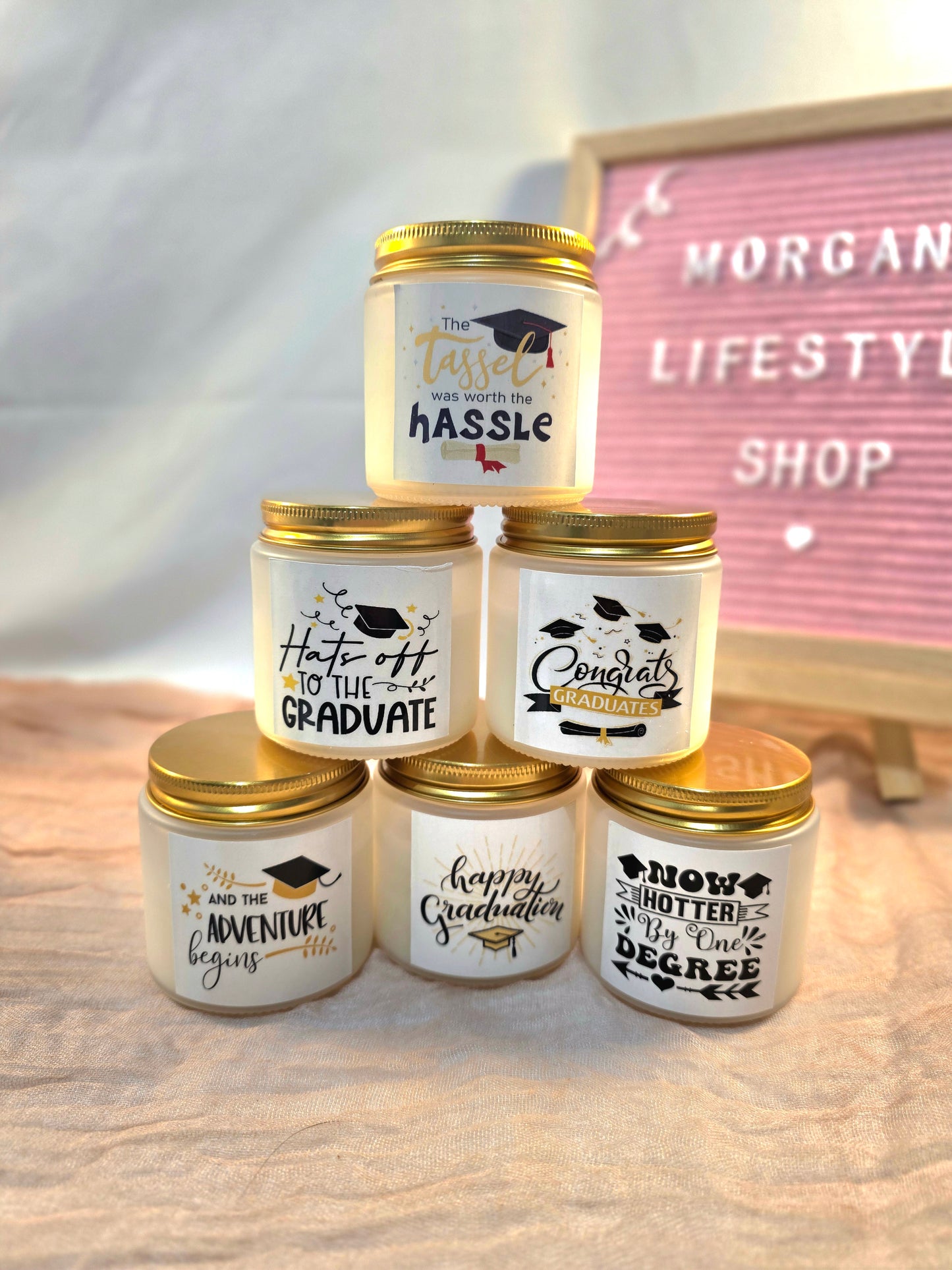 π Graduation Single Wick Candles β Celebrate Their Next Chapter!