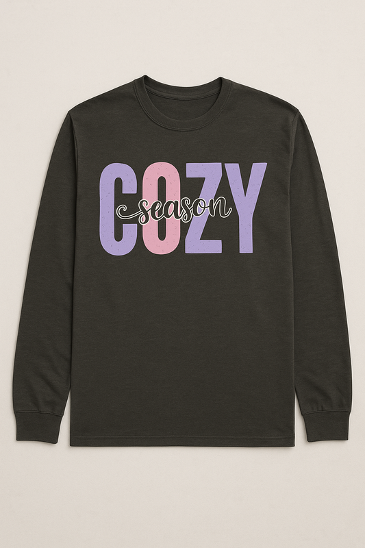 Cozy Season Comfort Colors Long Sleeve Tee
