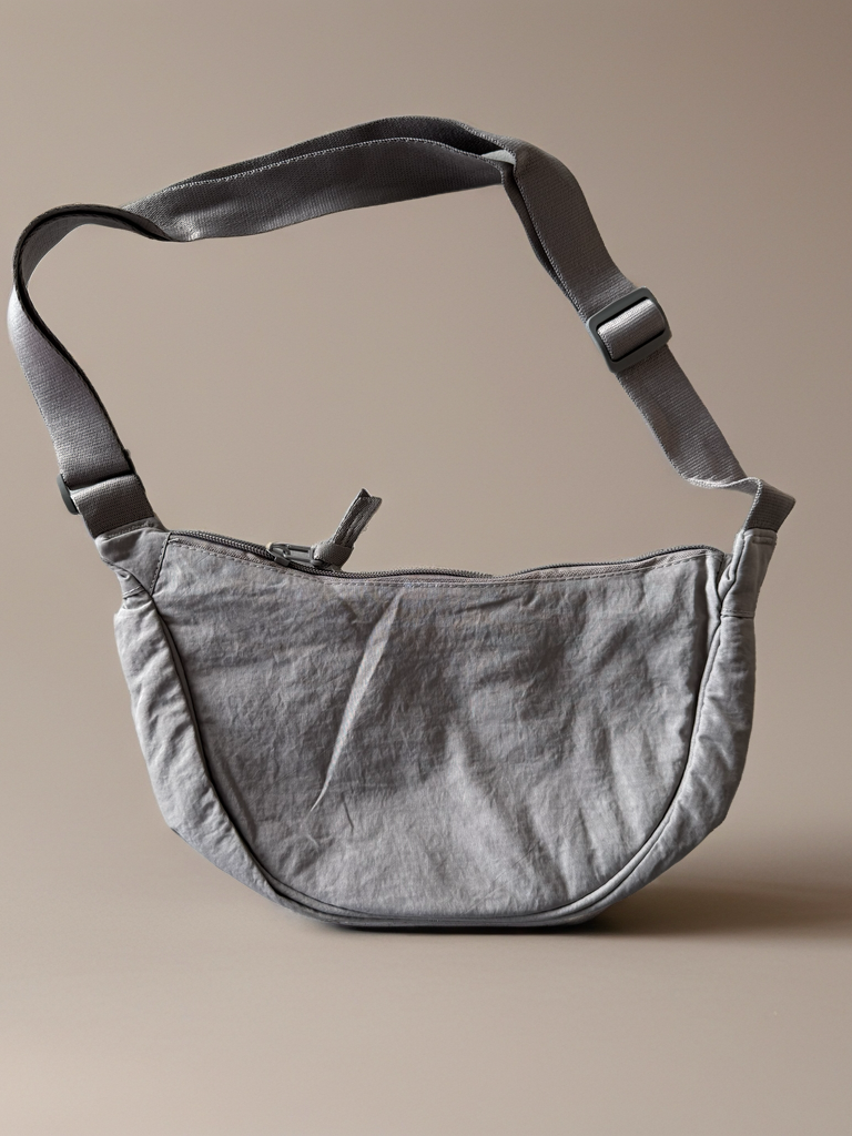 Everyday Canvas Crossbody Bag – Pink, Gray & Black