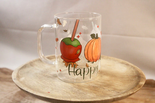 17oz Glass Mug with DTF Wrap - Bold, Durable & Stylish