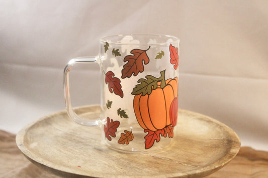 17oz Glass Mug with DTF Wrap - Bold, Durable & Stylish
