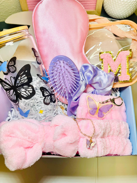Girls be gift box with cup. Gift box for girls or women.  Girl self care box. Box for anyone. For her gift box. Relaxing spa box for girls.