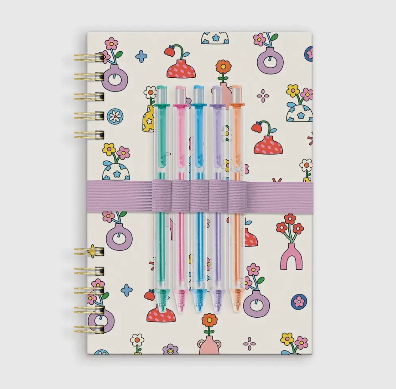 Pretty Posies Harper Split-Spiral Notebook & Pen Set