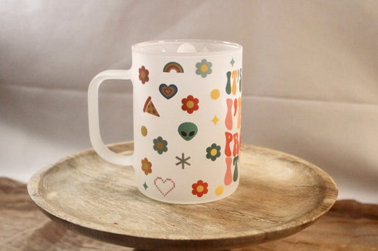 17oz Glass Mug with DTF Wrap - Bold, Durable & Stylish