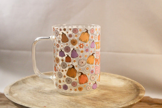 17oz Glass Mug with DTF Wrap - Bold, Durable & Stylish