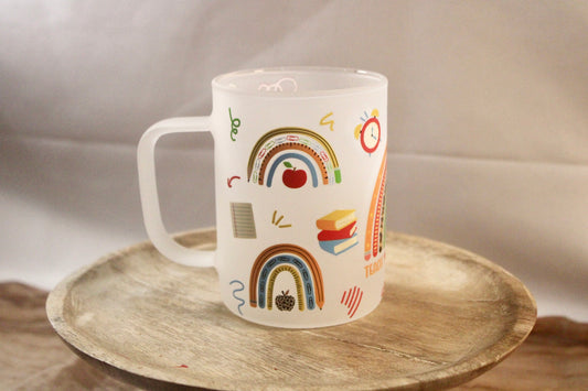 17oz Glass Mug with DTF Wrap - Bold, Durable & Stylish