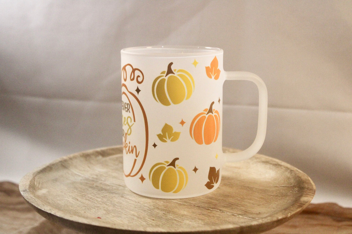 17oz Glass Mug with DTF Wrap - Bold, Durable & Stylish