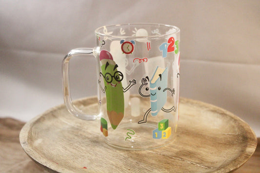 17oz Glass Mug with DTF Wrap - Bold, Durable & Stylish