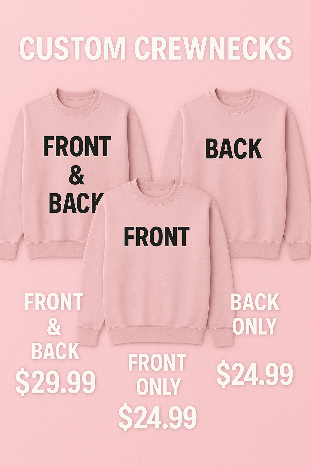 Custom T-Shirts, Crewnecks & Hoodies