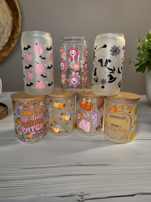 🍂 Final Fall Sale – Cozy Glass Cup Collection 🍂